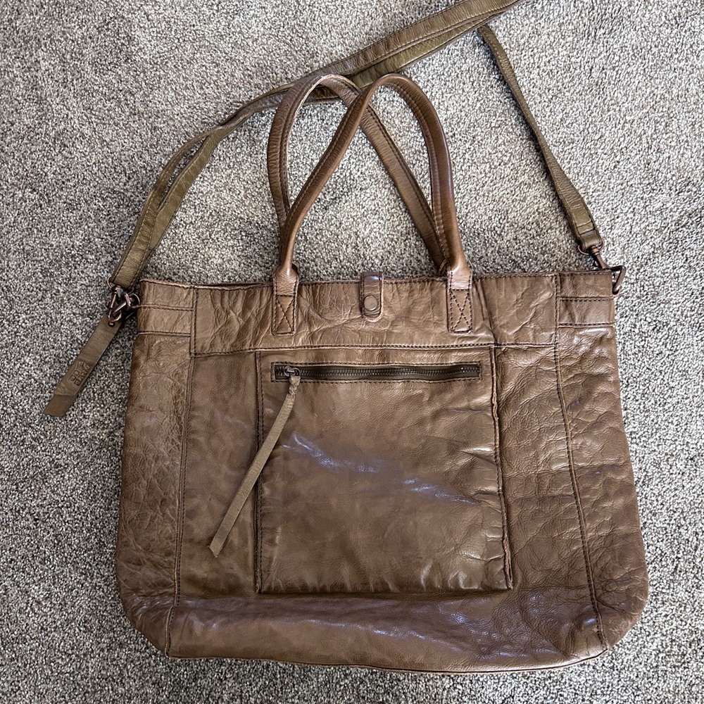 Frye and Co. Washed Leather Rubie Tote in olive